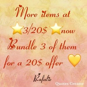 See my ⭐️3/20$⭐️ items